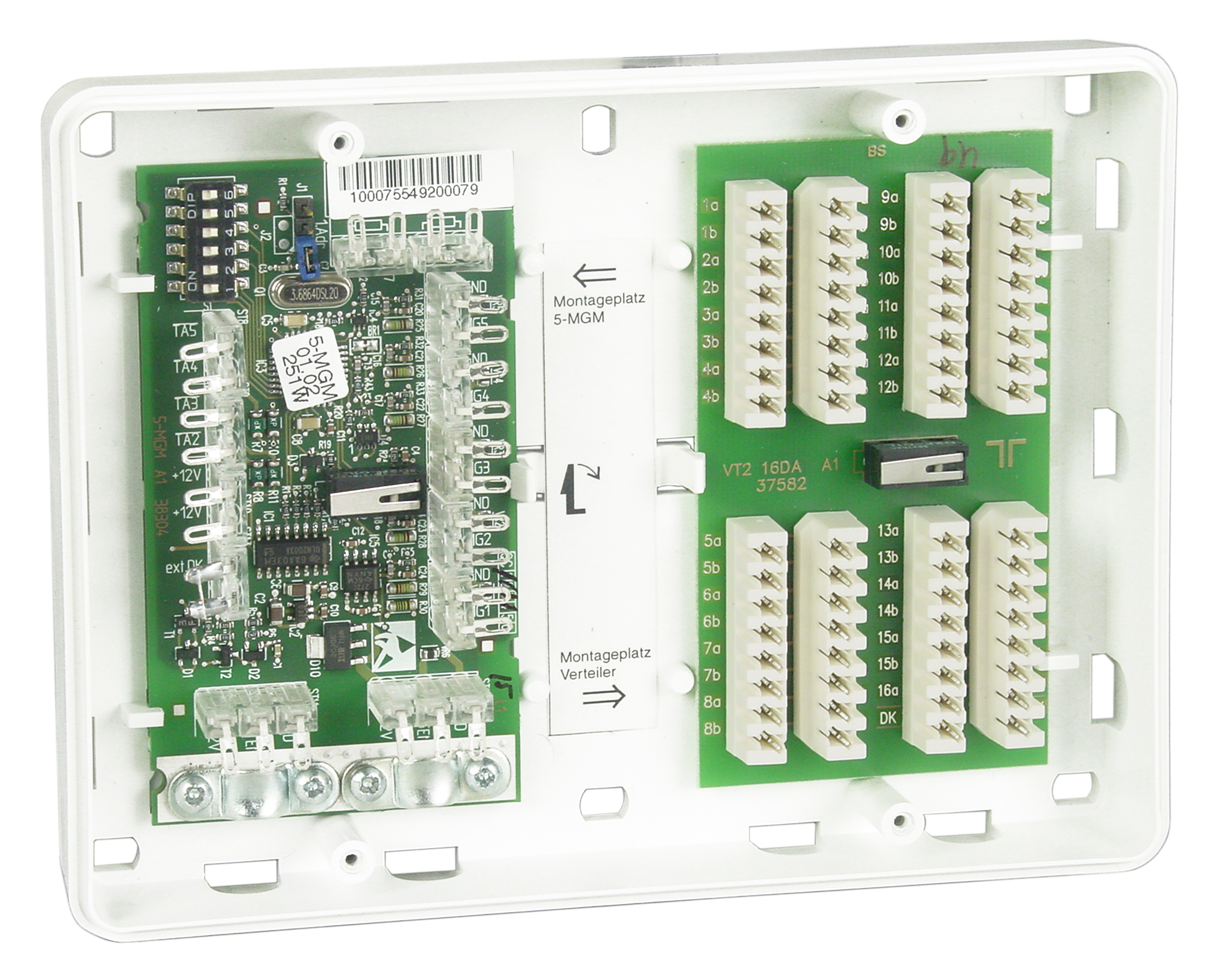 Meldergruppenmodul 5-MGM aP m. LSA-Plus-Vert. BUS-1 Meldergruppenmodul 5-MGM aP m. LSA-Plus-Vert. BUS-1
