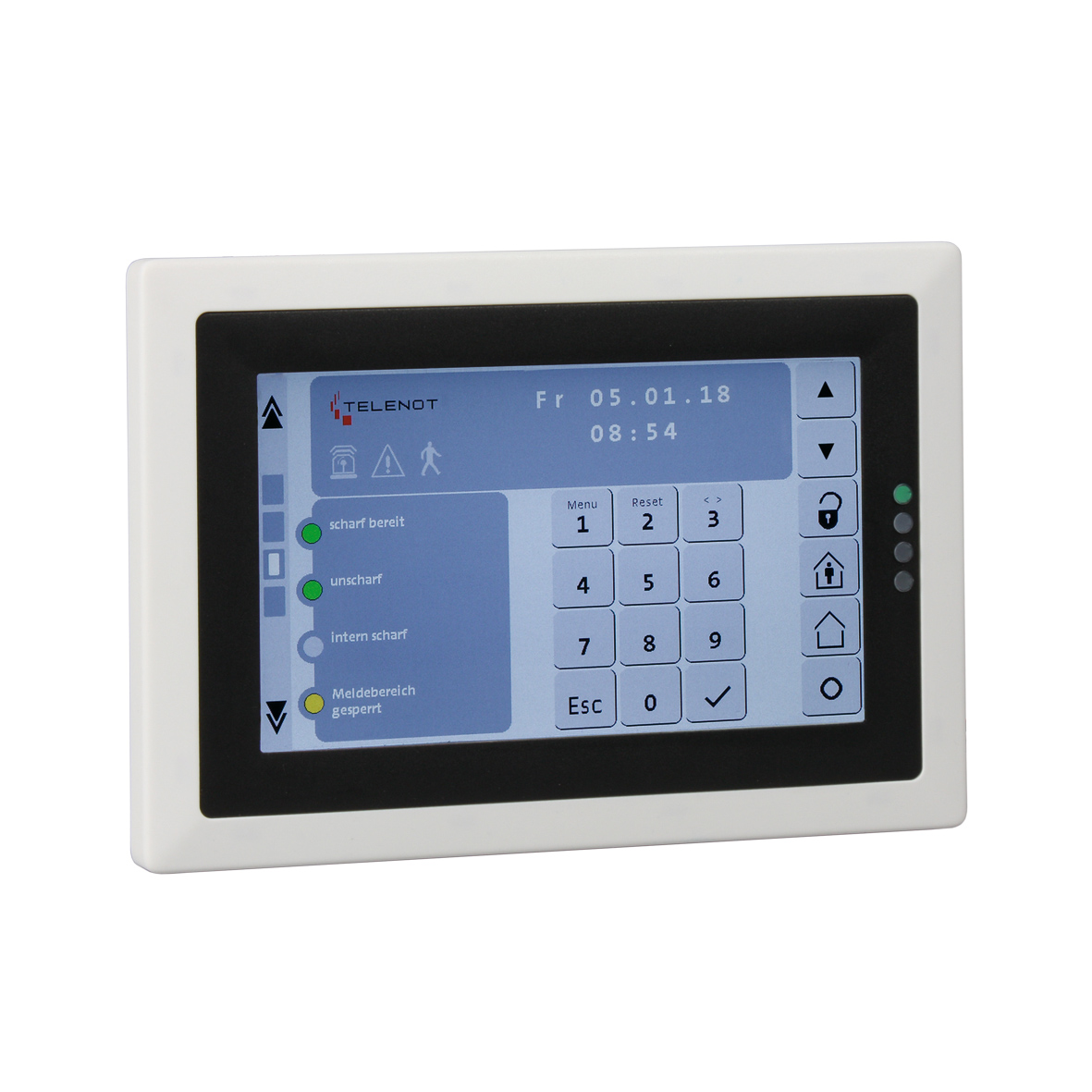 Touch-Bedienteil -Geh.schwarz- BT 800 aP -Rahmen weiss- Touch-Bedienteil -Geh.schwarz- BT 800 aP -Rahmen weiss-