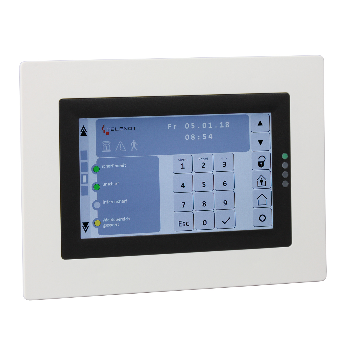Touch-Bedienteil -Geh.schwarz- BT 801 uP -Rahmen weiss- Touch-Bedienteil -Geh.schwarz- BT 801 uP -Rahmen weiss-