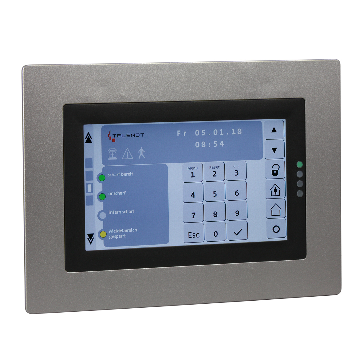 Touch-Bedienteil -Geh.schwarz- BT 801 uP -Rahmen silber- Touch-Bedienteil -Geh.schwarz- BT 801 uP -Rahmen silber-
