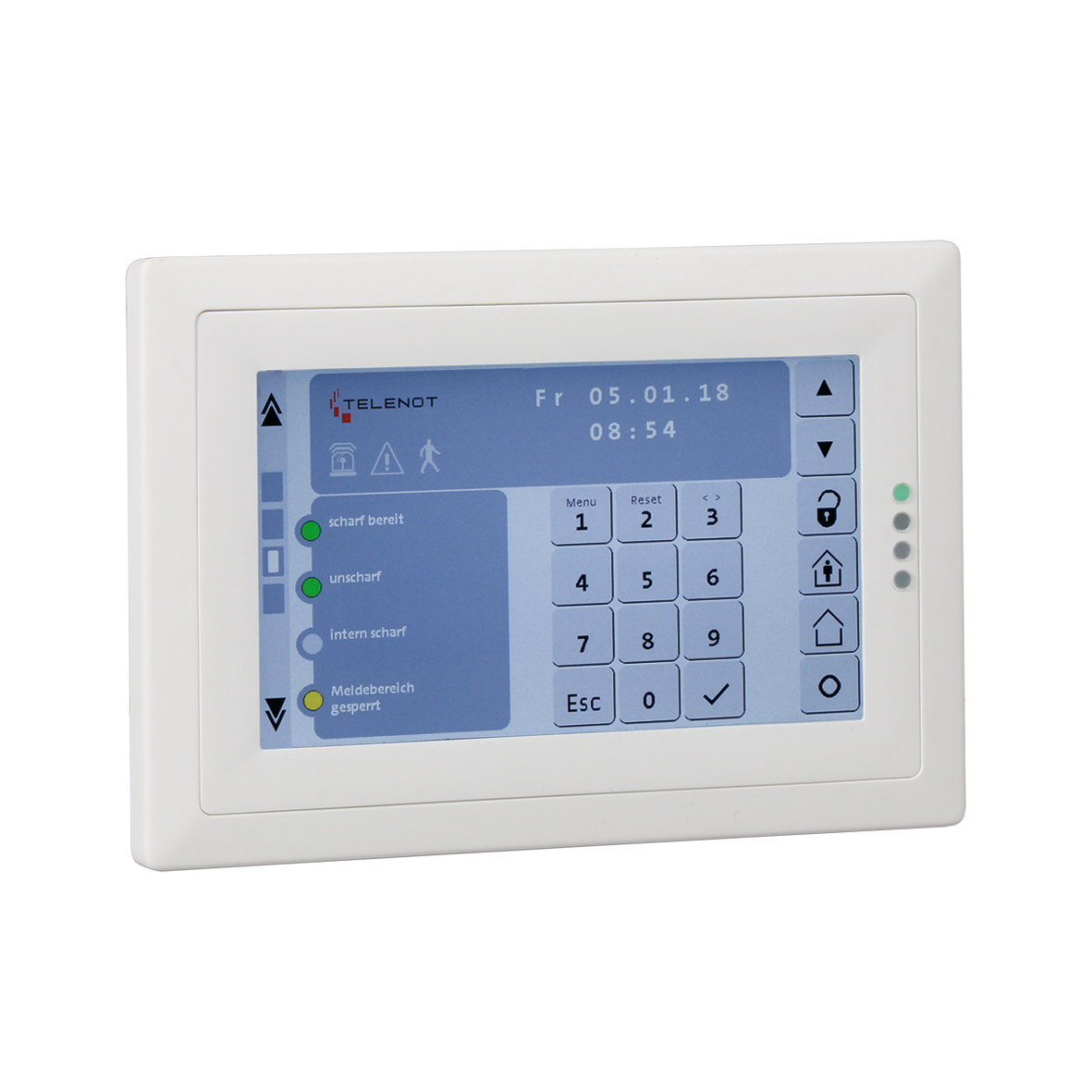 Touch-Bedienteil -Geh. weiss- BT 800 aP -Rahmen weiss- Touch-Bedienteil -Geh. weiss- BT 800 aP -Rahmen weiss-